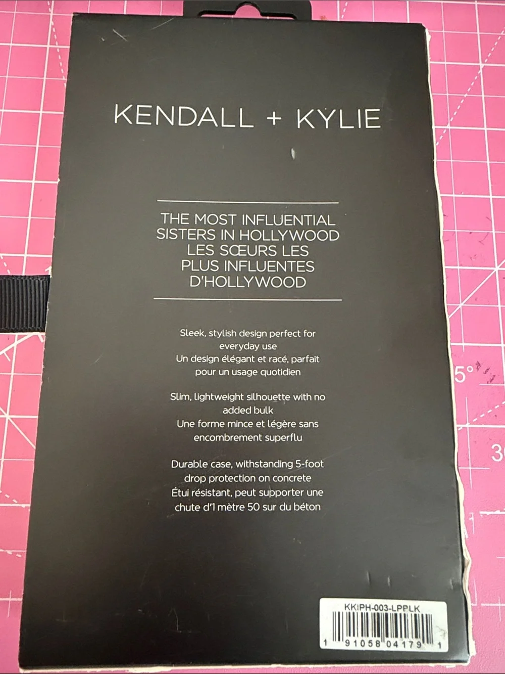 Kendall & Kylie Black Lace Pattern iPhone X Case New!